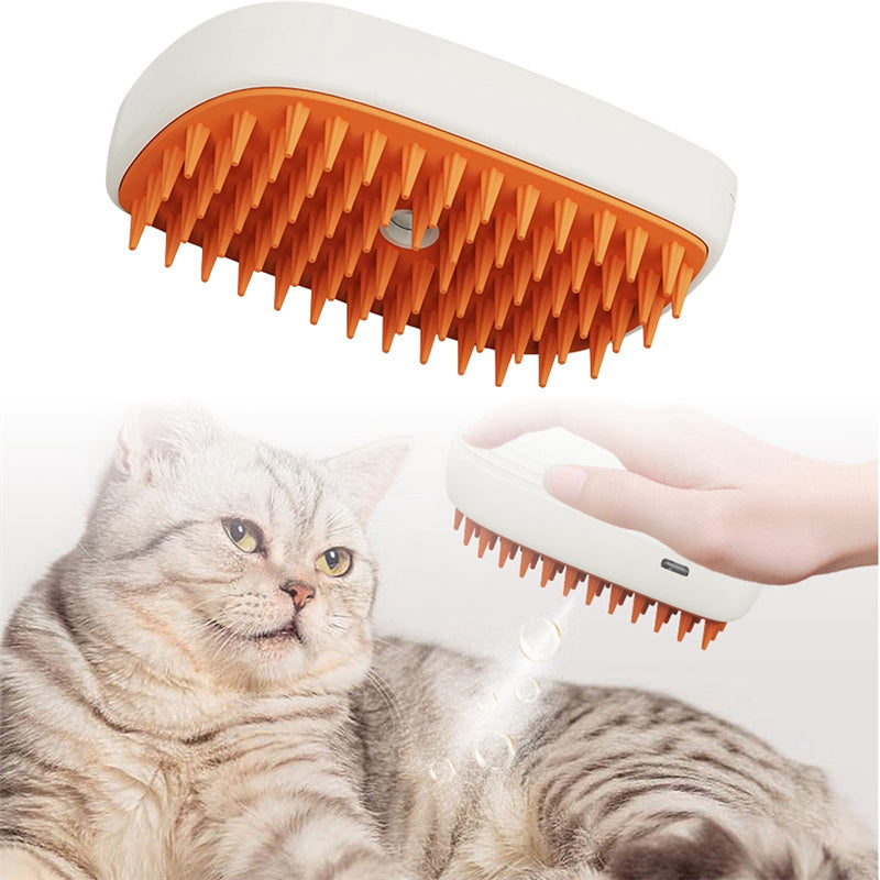 Pets Steam Brush Spray Massage