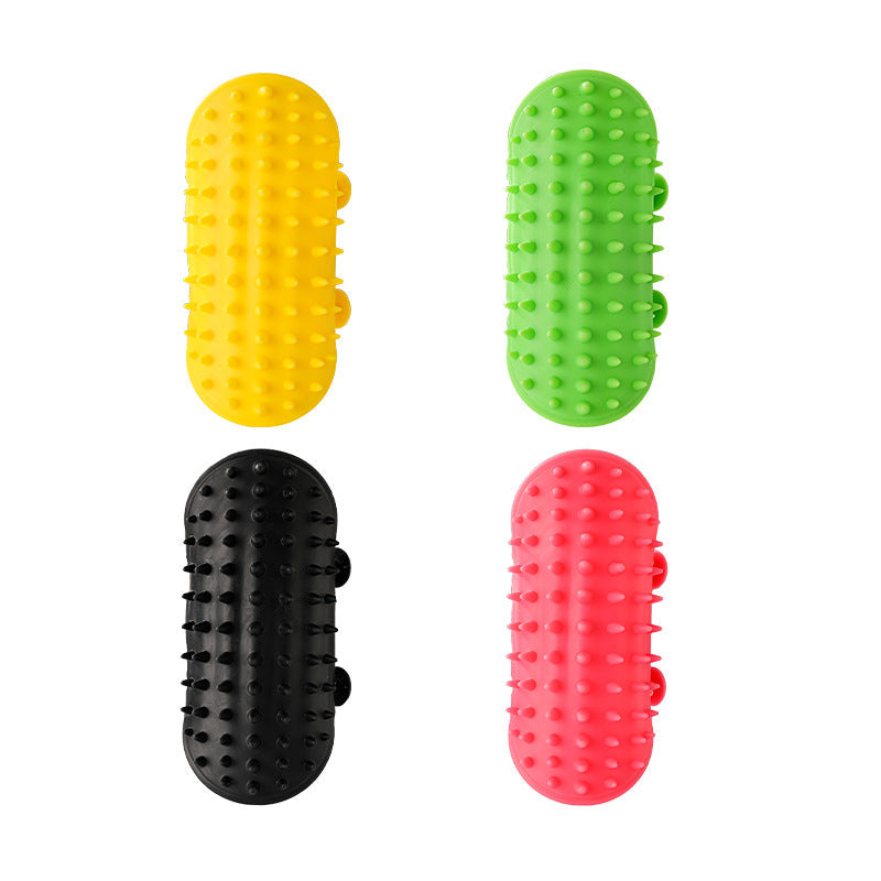 Self-Cleaning Wall Corner Cat Scratcher & Grooming Brush
