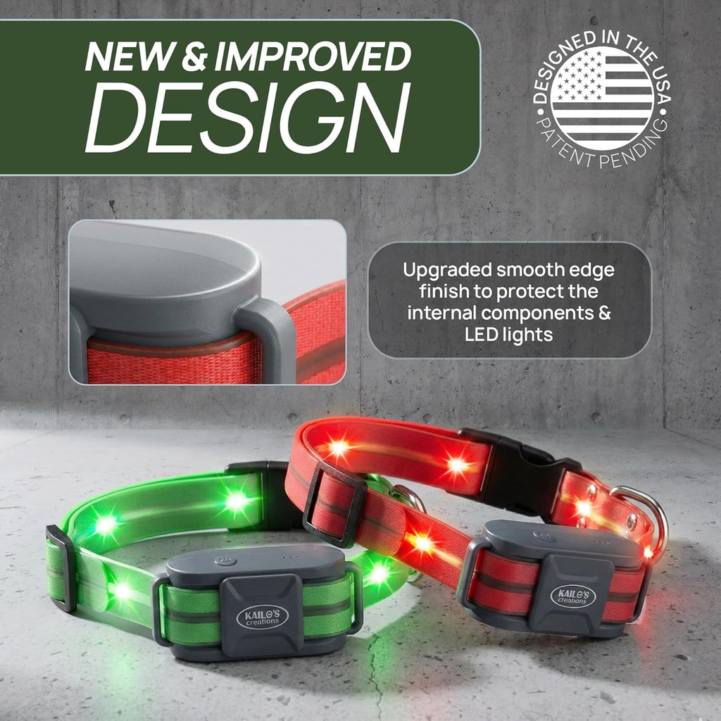 Dog Training Collar for 2 Dogs — 360° LED, 4200FT Range