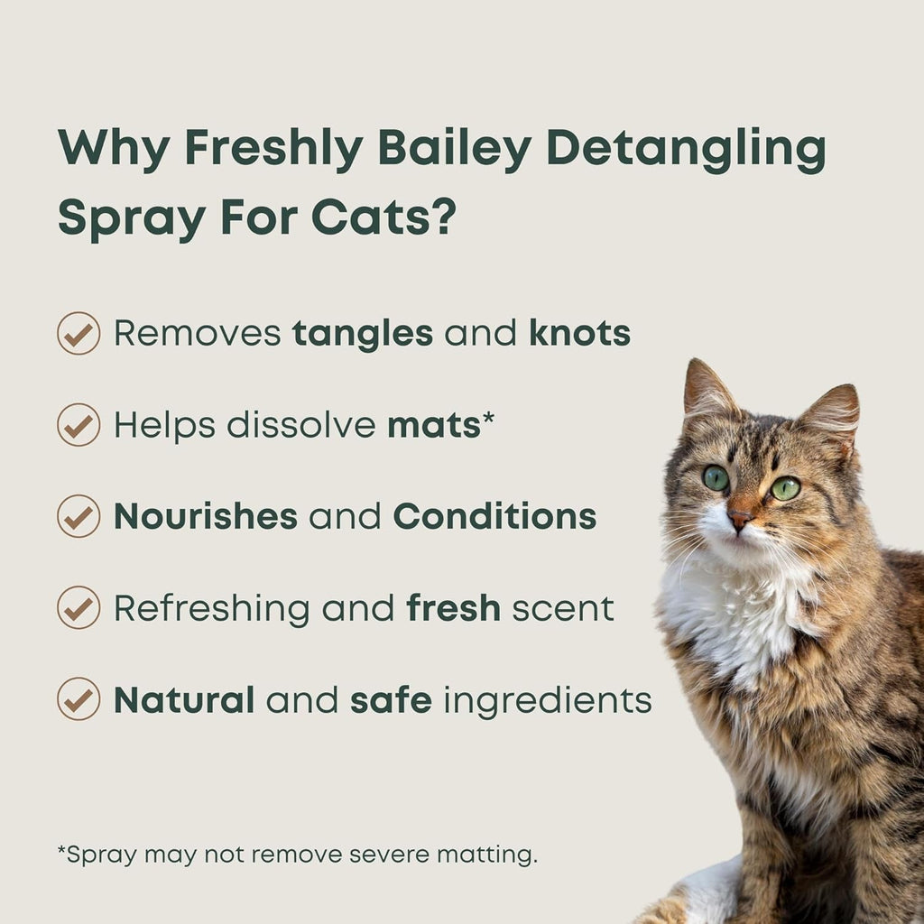 Cat Detangling Spray Leave In Conditioner for Soft Shiny Coats 16oz
