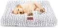 Plush Dog Crate Bed Pad — Washable, Anti-Slip, 24x18