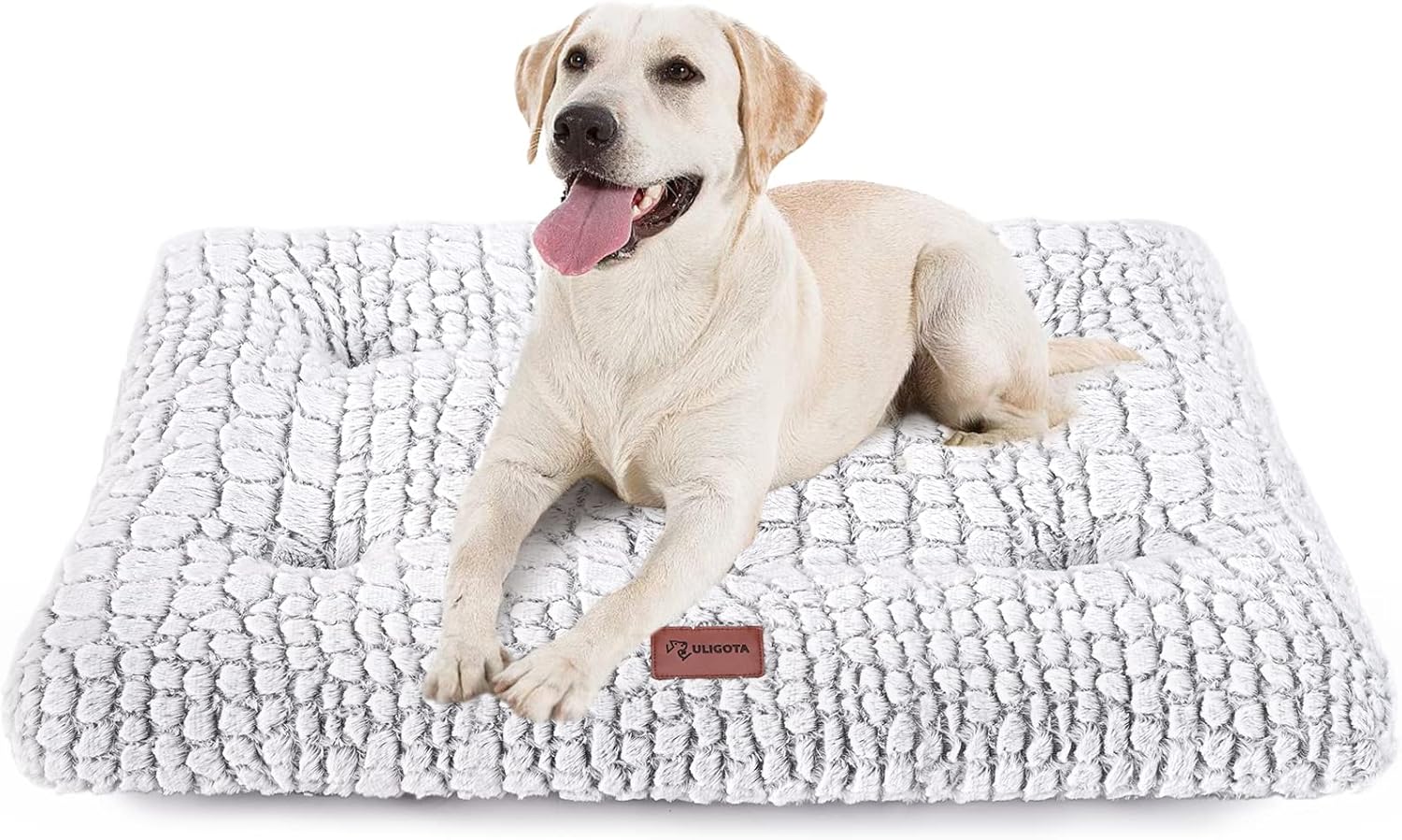 Plush Dog Crate Bed Pad — Washable, Anti-Slip, 24x18
