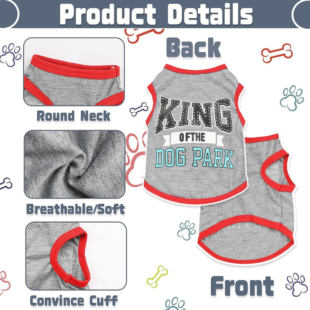 Small Dog Shirts 4-Pack — Cute Clothes for Tiny Breeds