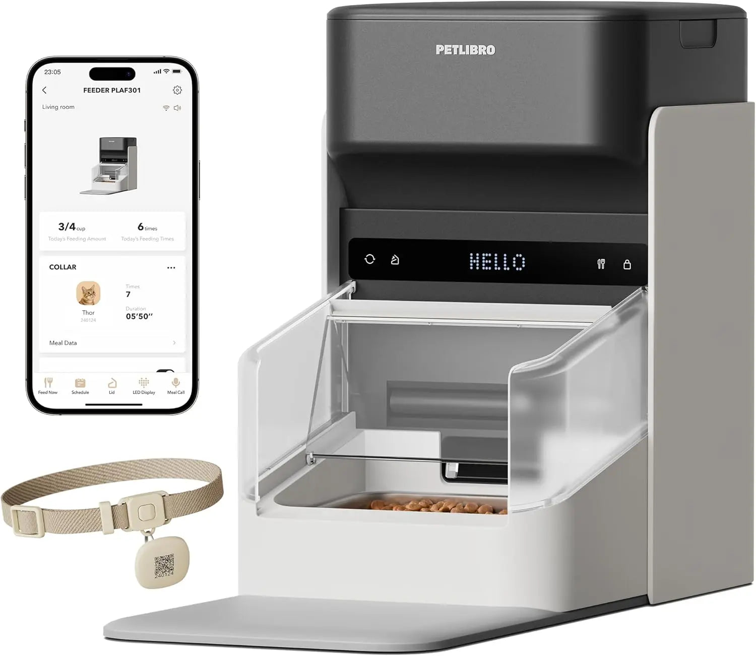 Automatic Cat Feeder — Collar Sensor & App Controlled