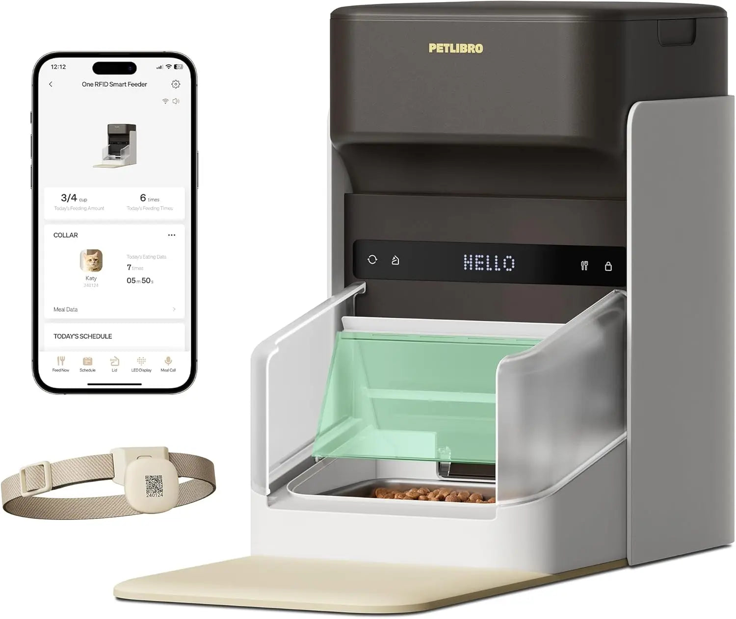 Automatic Cat Feeder — Collar Sensor & App Controlled