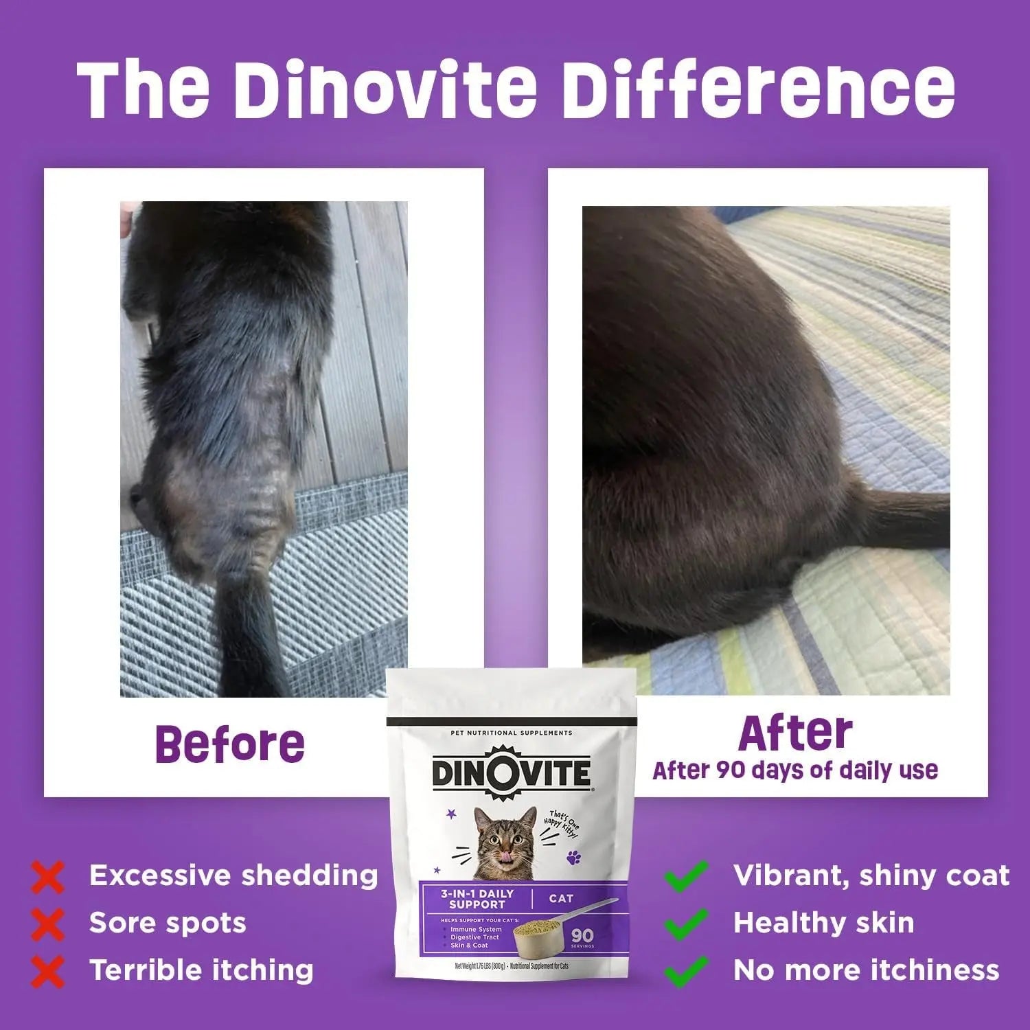 Cat Multivitamin — Probiotics, Omega-3 & Coat Support