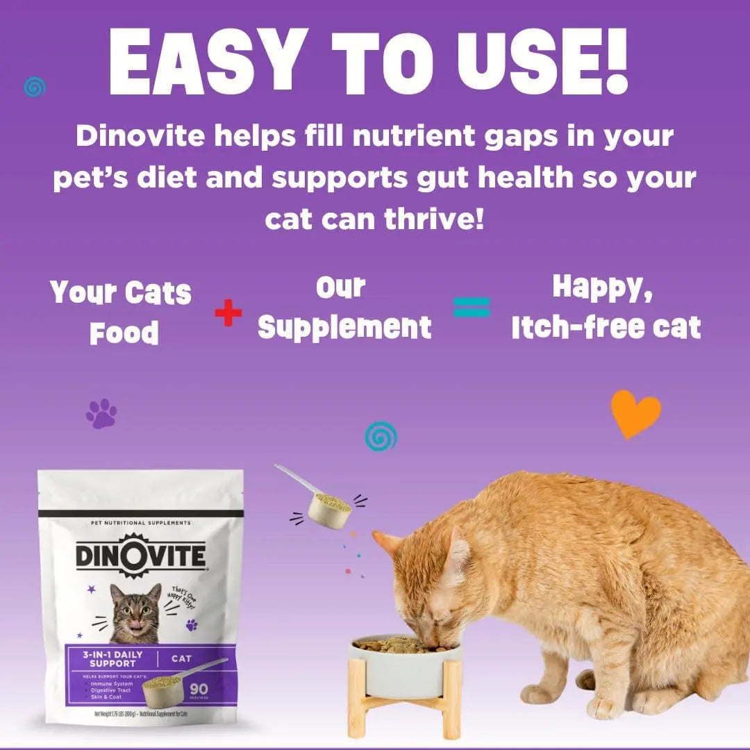 Cat Multivitamin — Probiotics, Omega-3 & Coat Support