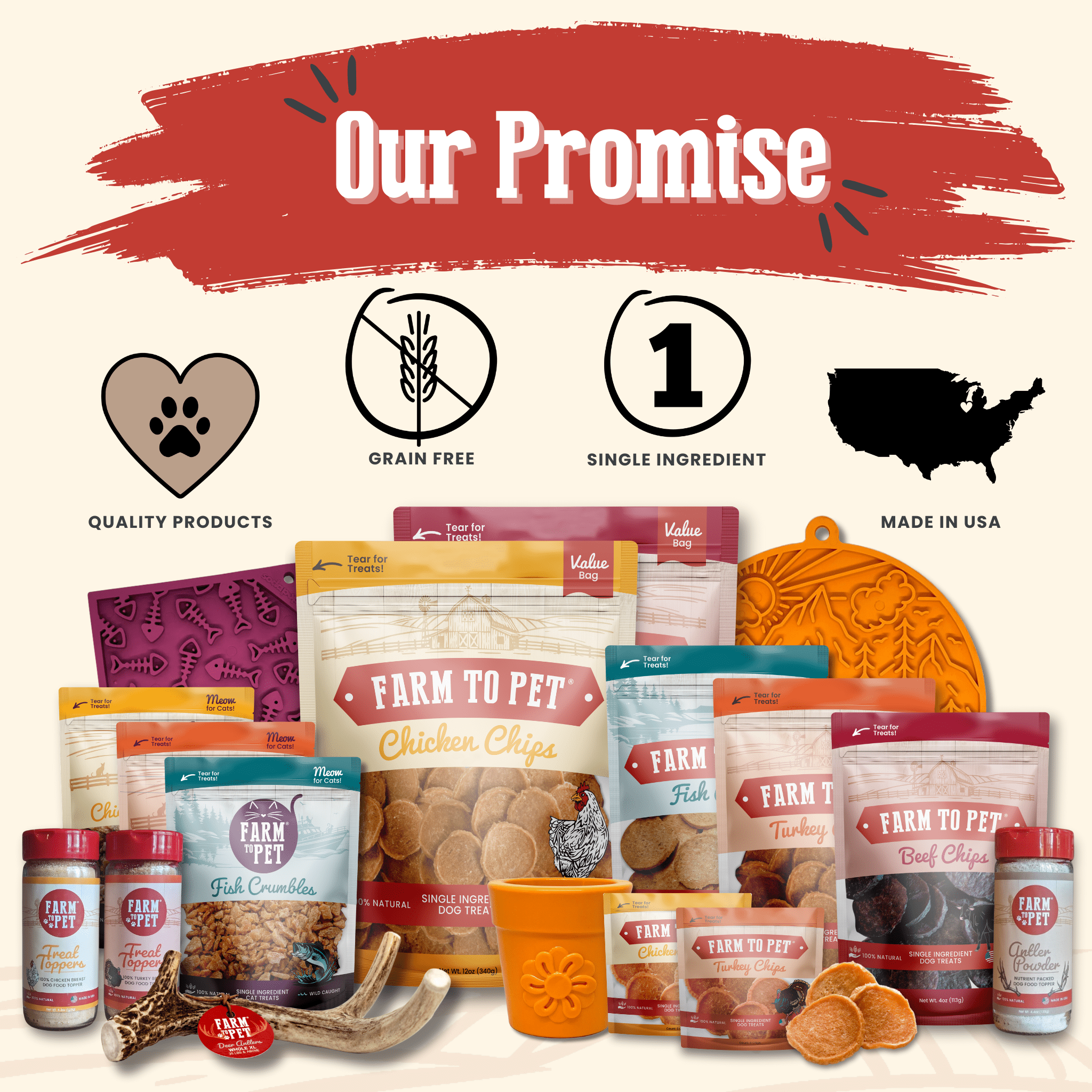 Farm to Pet Chicken Chips — All-Natural Single-Ingredient Dog Treats
