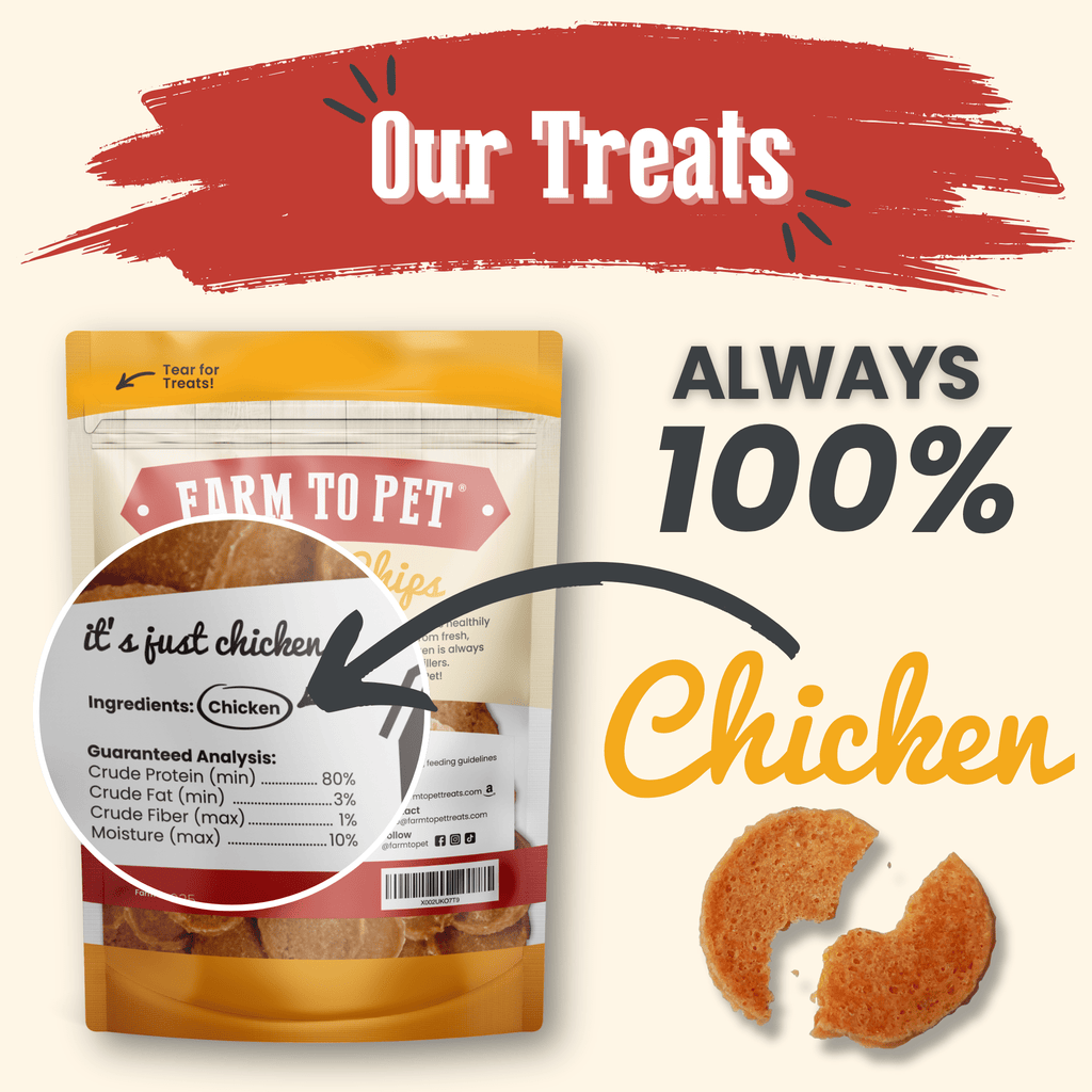Farm to Pet Chicken Chips — All-Natural Single-Ingredient Dog Treats
