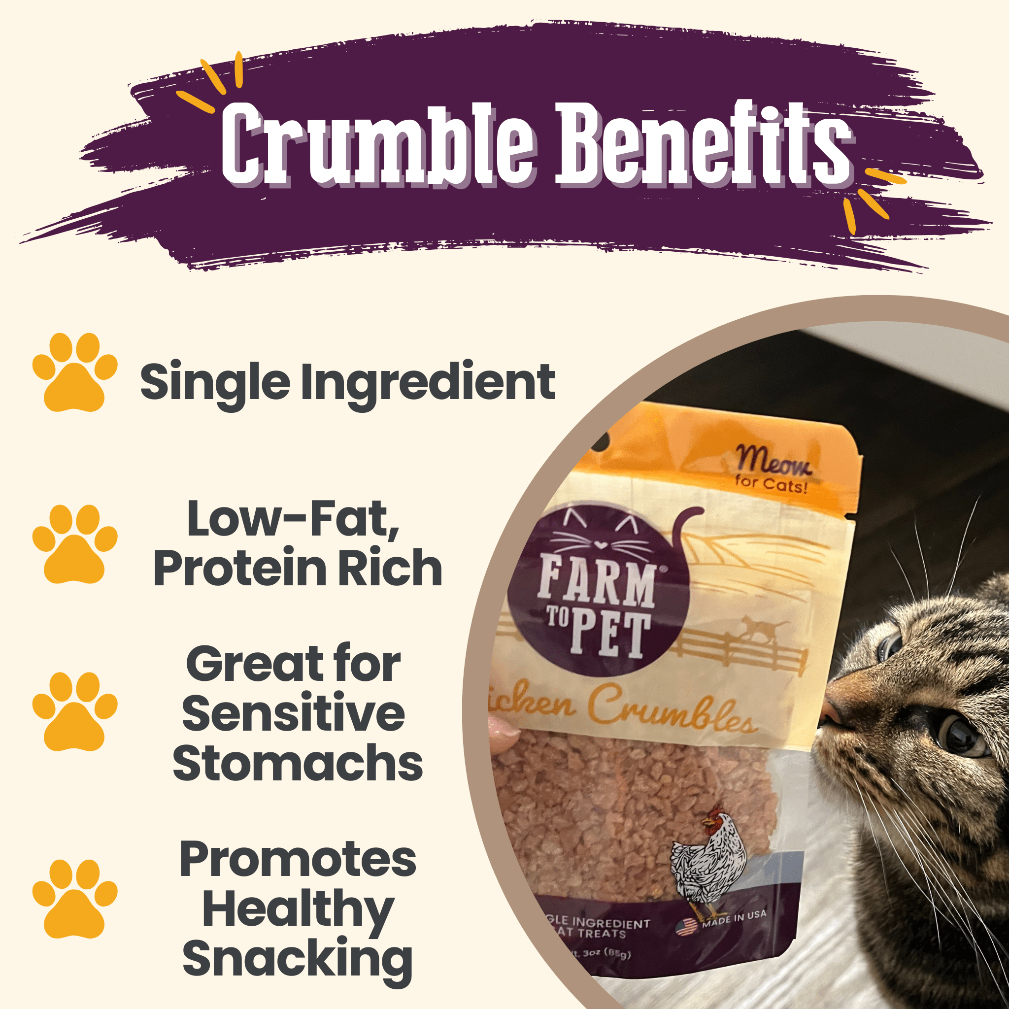 Chicken Crumbles Cat Treats