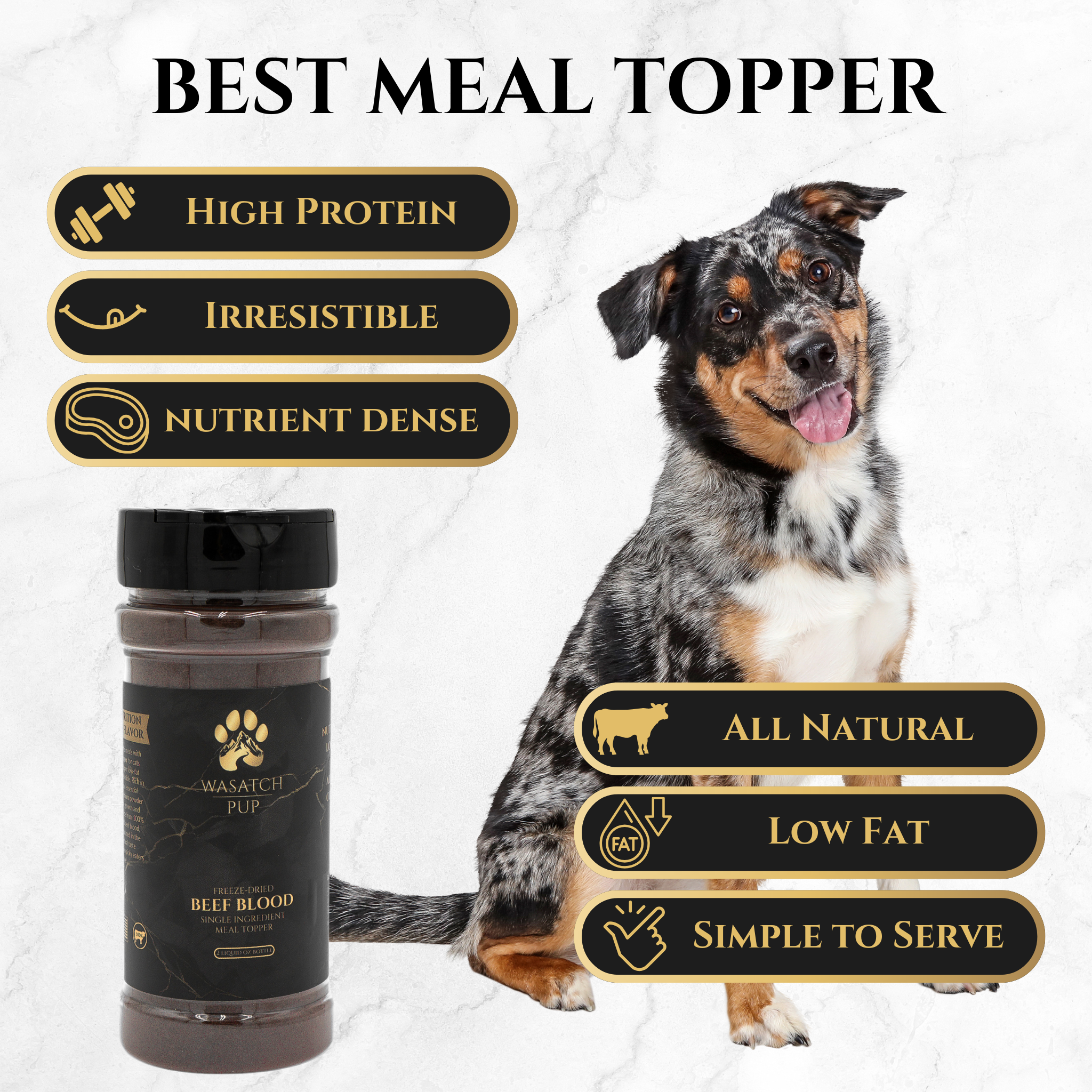 Freeze-Dried Beef Blood | Meal Topper