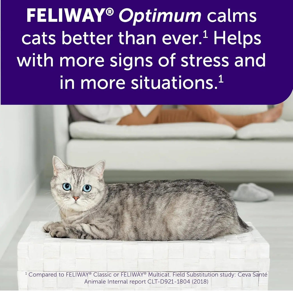 Feliway Optimum Cat Calming Diffuser — 30-Day Starter Kit