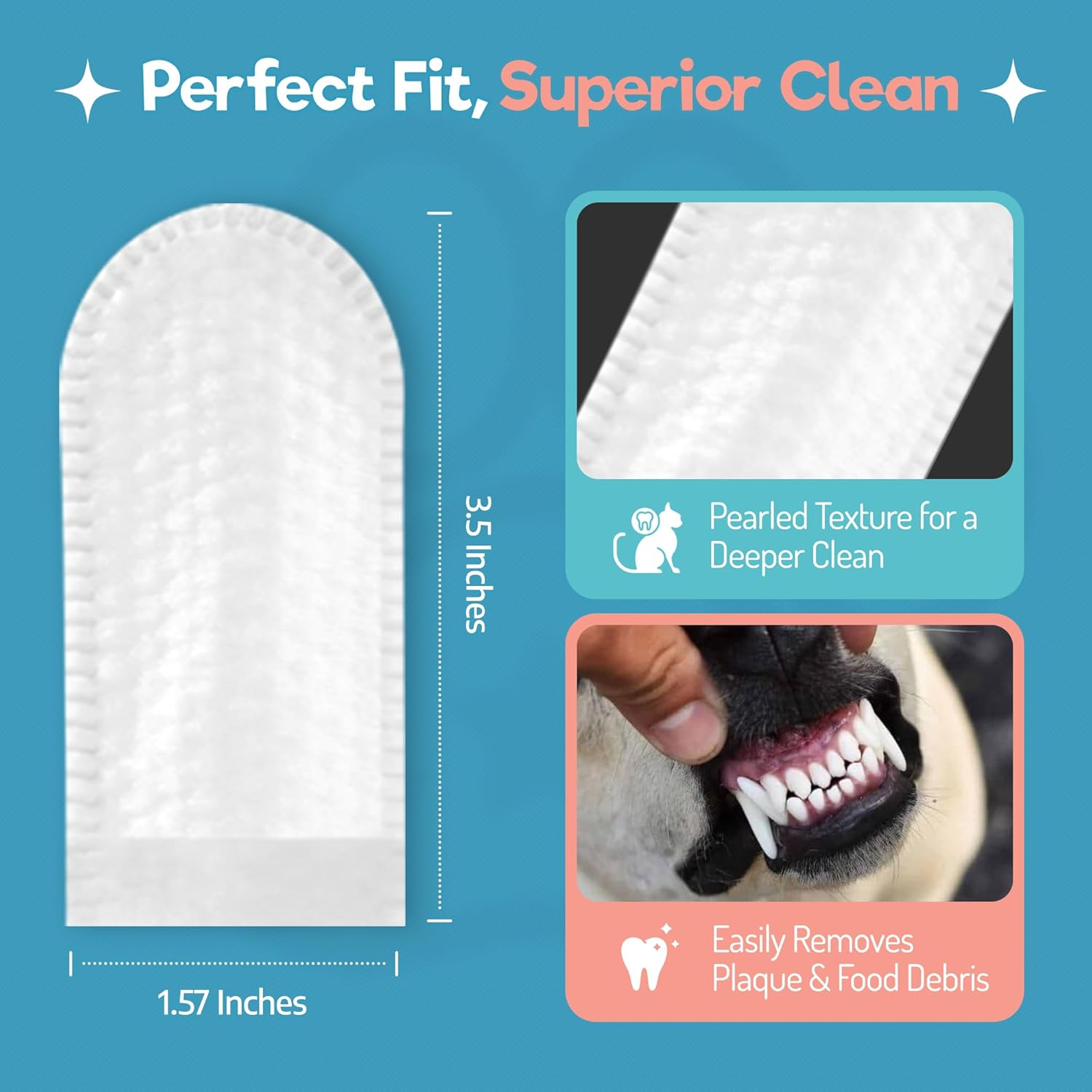 Pet Dental Wipes — Teeth Cleaning & Fresh Breath, 55 Ct