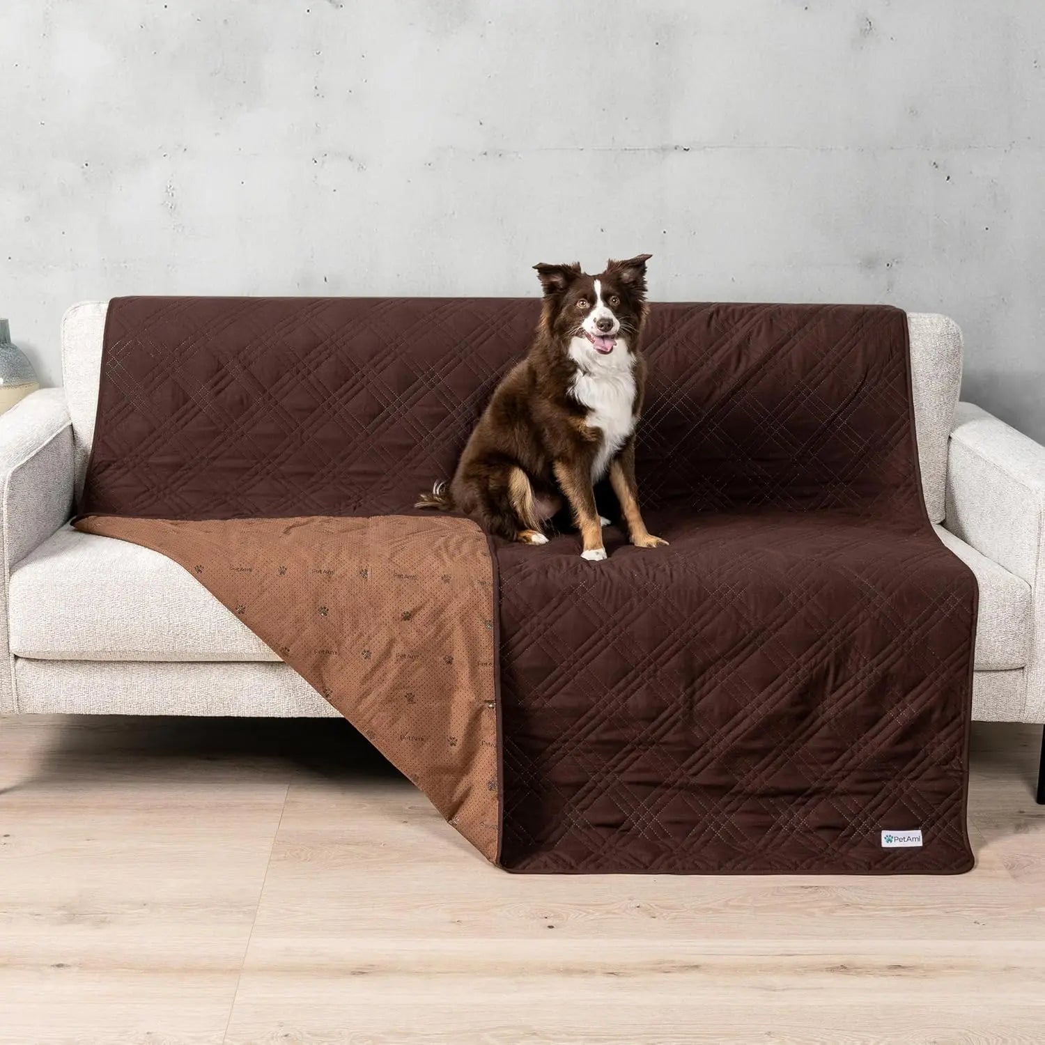 Reversible Waterproof Couch Cover – Washable Furniture Protector for Pets