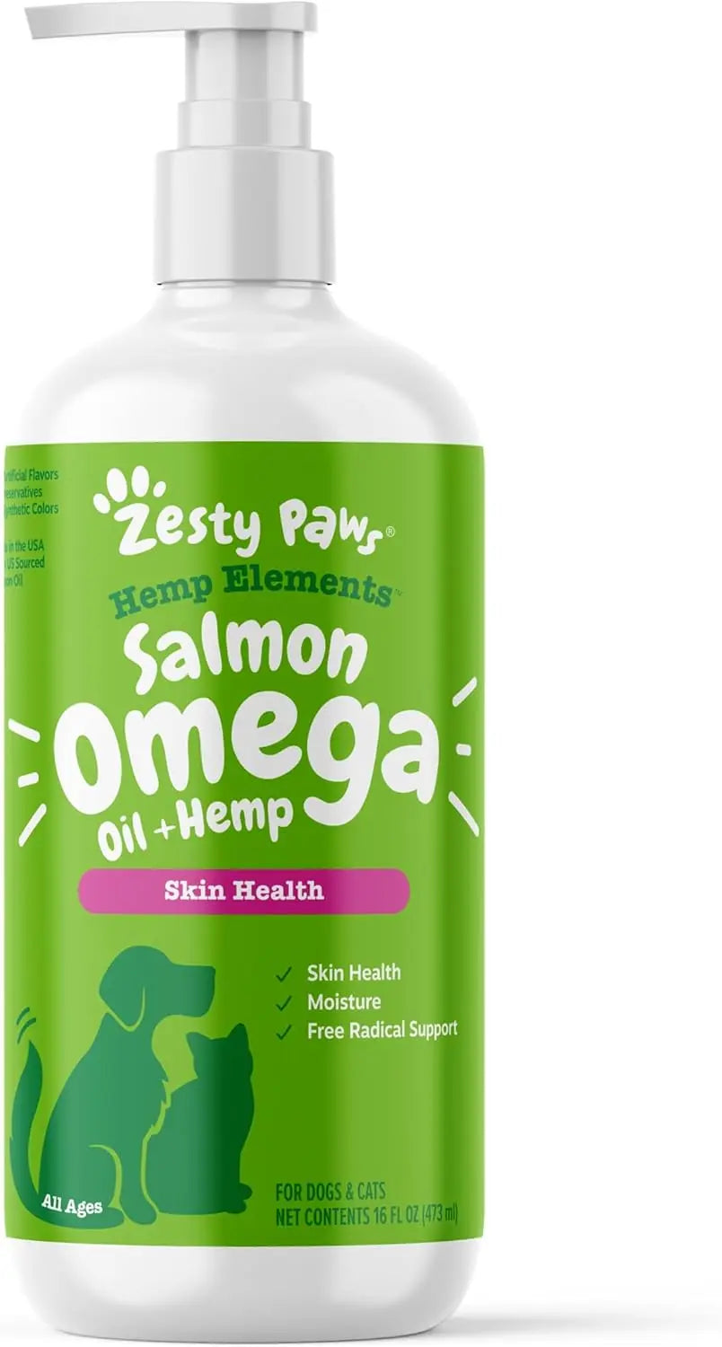 Zesty Paws Wild Alaskan Omega-3 Oil 8.5 oz — Skin & Coat