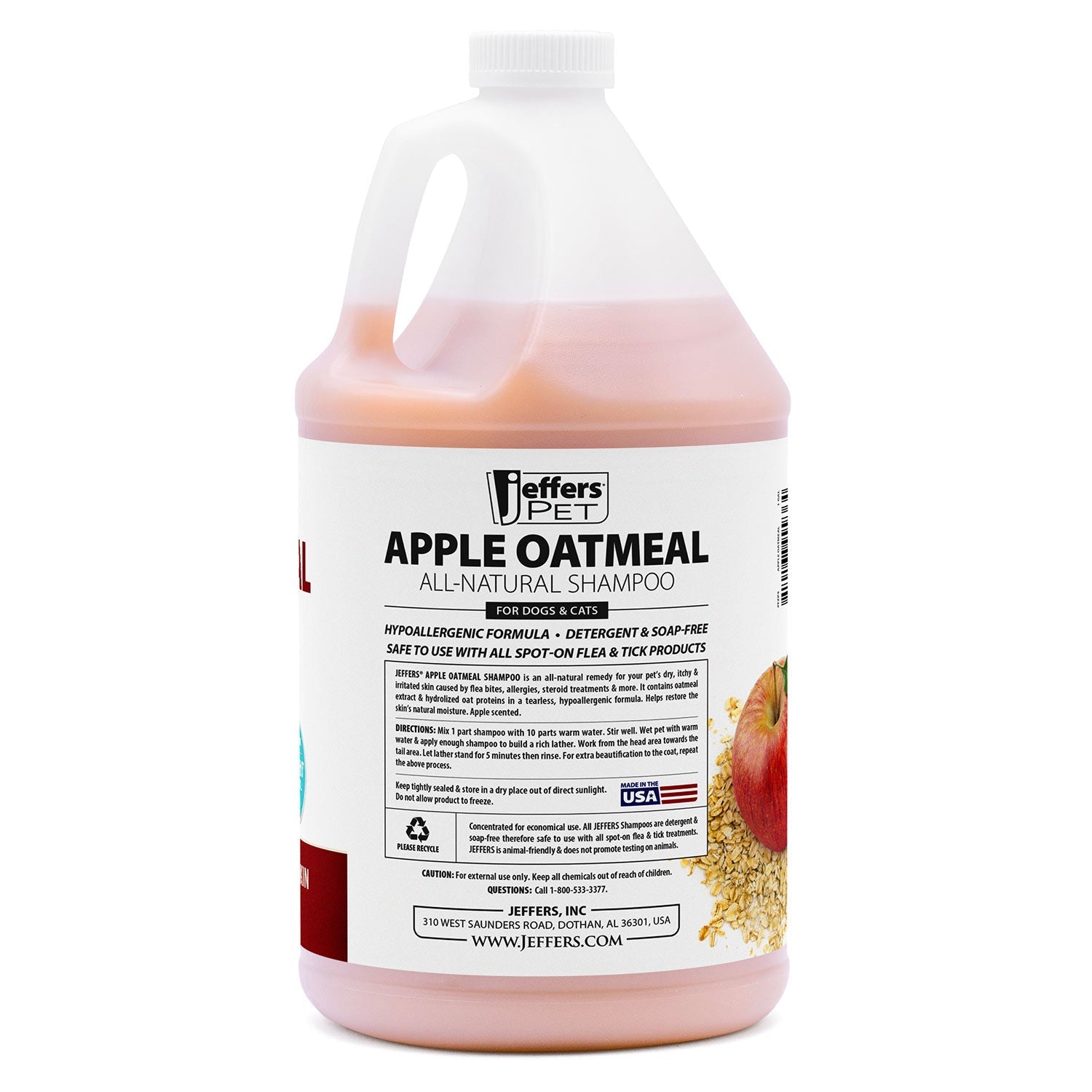 Apple Oatmeal Hypoallergenic Shampoo for Dogs & Cats